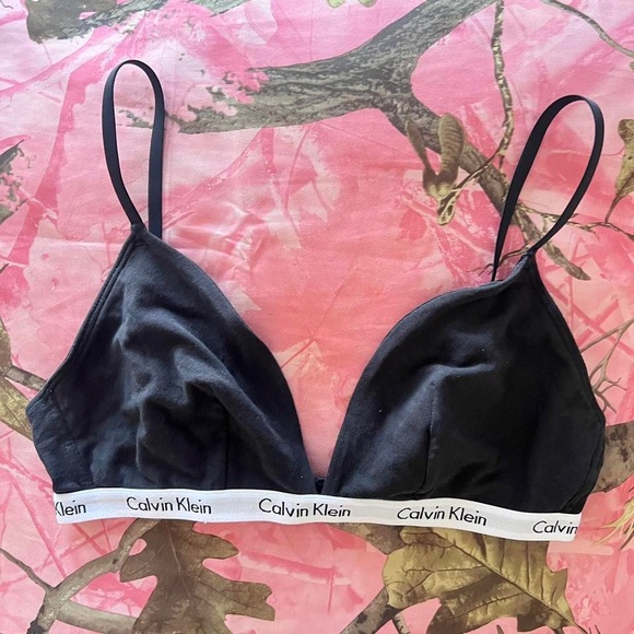 COPY - calvin klein black triangle bralette - Picture 7 of 8
